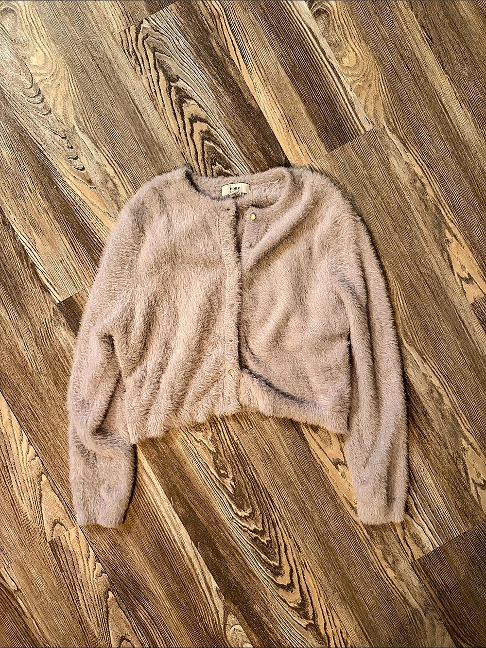 Forever 21 Faux Fur Teddy Jacket in Light Purple Size 2X Like New